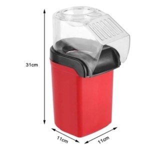 Aparat FOXMAG24 de facut popcorn fara ulei, aer cald, sistem antialunecare, 1200W, rosu - Img 3