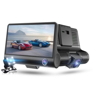 Camera auto DVR, Quidux Q300, ecran 4", 1080p, 170 grade, senzor G, Negru - Img 2
