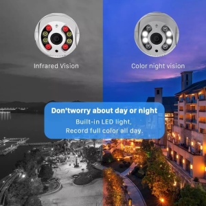 Camera supraveghere audio IP PTZ, 4x Digital Zoom, conectiune WiFi, HD 1080P, AI detectie persoana, interior si exterior - Img 3