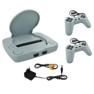 Consola de jocuri video OneTech Retro, Super Mario Bros Game, Model Nou, 2x Joystick, Pistol, Alb - Img 1