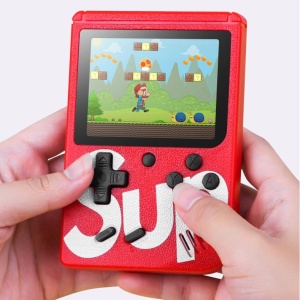 Consola SUP Game Box, 400 jocuri, Rotita volum, Ecran LCD de 3.0 ", Cablu AV, Micro-USB, Multiplayer, Portabil, Rosu - Img 2