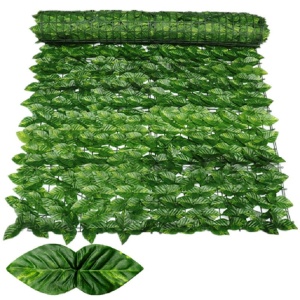 Gard artificial cu frunze, tip frunza, Atelier Scop®, Verde Colorat, 300x100cm - Img 2