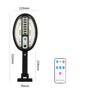 Lampa cu incarcare solara FOXMAG24, 66 x LED, 3 moduri de functionare, telecomanda inclusa - Img 4