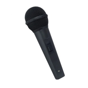 Microfon uni-directional dinamic, lungime cablu 2m, greutate 200gr, negru - Img 1