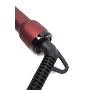Ondulator afro profesional FOXMAG24, pentru bucle, cilindru 9 mm 30W, 80-230 grade cu tehnologie ionica, visiniu - Img 4