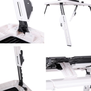 Pachet Masa Laptop GAIA, Multifunctionala, E-Table Cu suport Usb + felinar Camping, GAIA - Img 4