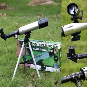 Telescop astronomic FOXMAG24®, 360 mm, Argintiu - Img 6
