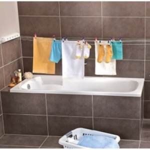 Uscator de rufe retractabil, cu 5 sarme si carlige, lungime maxima 4 metri, alb - Img 3