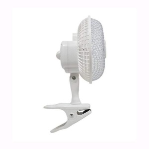 Ventilator de birou, cu clema de prindere, cu 2 viteze, reglarea rotatiei, reglarea unghiului de inclinare, alb - Img 4