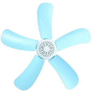 Ventilator de tavan, portabil, putere 8W, cu comutator de alimentare, cu suport pentru agatare, din plastic, alb - Img 3