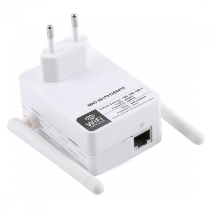 Amplificator semnal retea wireless cu antena dubla Prolight, Alb - Img 2