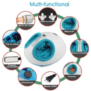 Aparat masaj pentru picioare FOXMAG24, multifunctional, infrarosu, electric, alb - Img 3