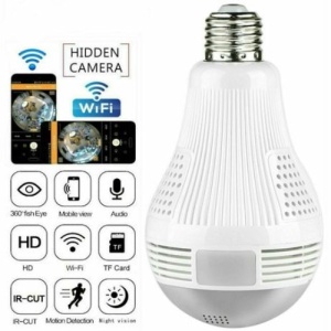 Bec cu camera Spion FOXMAG24® - SpyCam, Wi-Fi, senzor de miscare, unghi 360 grade - Img 3