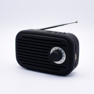 Boxa portabila, cu Mp3, bluetooth, USB, microSD, radio, buton ON/OFF, control volum, baterie reincarcabila, functie Hands-Free, negru - Img 1