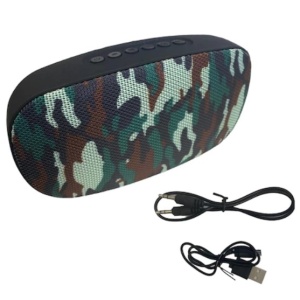 Boxa portabila FOXMAG24 cu 2 difuzoare, microfon, bluetooth, TF slot, army - Img 2