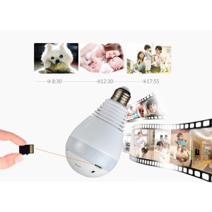 Camera panoramica in forma de bec, Wifi Smart, V380, alba - Img 3