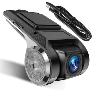 Camera video auto DVR cu Android, Camera de bord ultracompacta, FULL HD, Pornire automata, USB 2.0, detectie miscare, viziune nocturna, Unghi de filmare 170 ° - Img 1