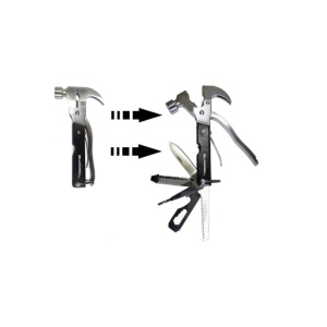Ciocan TAC TOOL multifunctional pentru drumetii FOXMAG24®,18 in 1 - Img 2