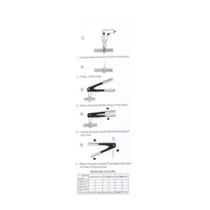 Cleste FOXMAG24 pentru pop nituri, 2.4, 3.2, 4.0, 4.8 mm, 9530 - Img 4
