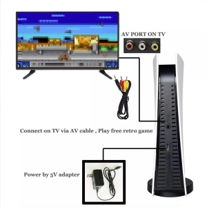 Consola de jocuri video, conectivitate wireless, cu 2 controller wireless, cu 200 de jocuri incorporate, alb - Img 3