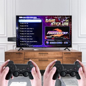 Consola Retro Zenino Tip Stick - 10.000 de Jocuri Video, Compatibila cu 9 Emulatoare, 2xControler Wireless, 4K, USB 2.4 GHz, 32GB, Negru - Img 2
