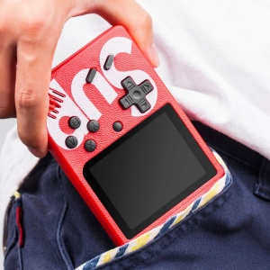 Consola SUP Game Box, 400 jocuri, Rotita volum, Ecran LCD de 3.0 ", Cablu AV, Micro-USB, Multiplayer, Portabil, Rosu - Img 3