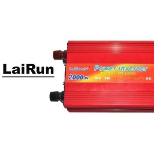 Invertor tensiune auto FOXMAG24 12V-220V, putere continua 2000 W, rosu - Img 3