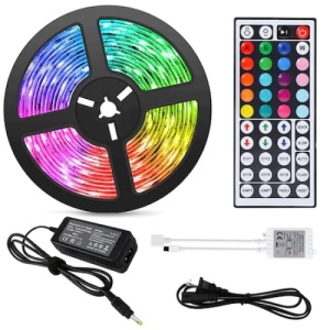 Kit Banda LED FOXMAG24, 10 Metri, Bluetooth APP Controlul, Sincroniza Muzica, Telecomanda 44 Taste, 12V, Multicolor - Img 1