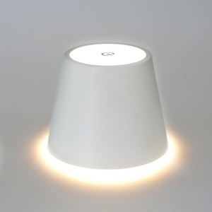 Lampa LED de masa, tocuh control, diametru 11cm, inaltime 36 cm, cu 3 intensitati de lumina, cap detasabil, alb - Img 2