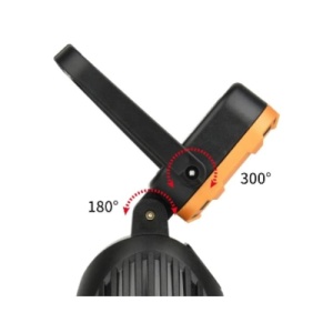 Lampa solara de lucru, cu maner, tip lanterna, panou solar, robusta si versatila, putere 20W, rezistenta la socuri, negru/galben - Img 4