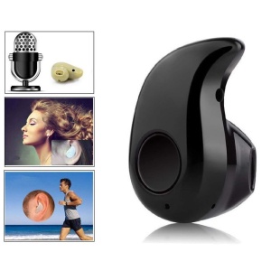 Mini casca Bluetooth 10m invizibila Handsfree Negru A2DP - Img 2
