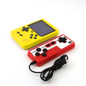 Mini consola portabila Rantime, 400 jocuri, 2 jucatori, Galben - Img 1