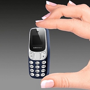 MINI TELEFON DUAL SIM CU RADIO FM SI BLUETOOTH ,BLEUMARIN - Img 1