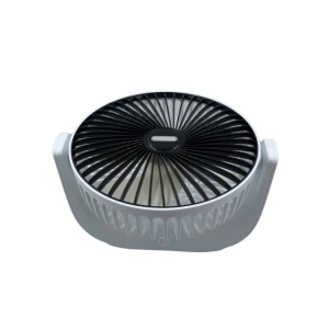 Mini ventilator portabil, de masa, reincarcabil USB, cu 3 trepte de viteza, negru/alb - Img 3