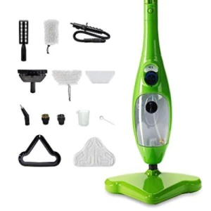 Mop cu aburi, cu mod de control al aburului, pentru pardoseli, covoare, imbracaminte, ecologic, usor de depozitat, verde - Img 2