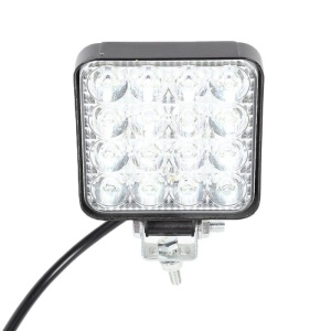 Proiector LED auto offroad 48W, LVT, 16 LED-uri halogen, 10-30V, carcasa aluminiu, IP67 - Img 4