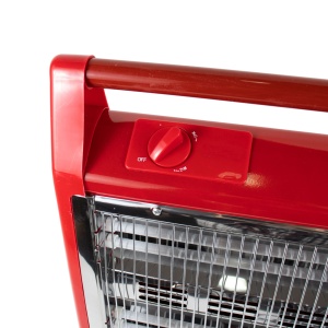 Radiator incalzitor pentru casa si birou, cu umidificator, putere 1600W, cu 4 rezistente si ventilator, protectie supraincalzire, rosu - Img 4