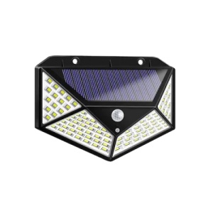 Set 5 lampi cu incarcare solara FOXMAG24, senzor miscare, 3 trepte de iluminare, 100 LED - Img 4