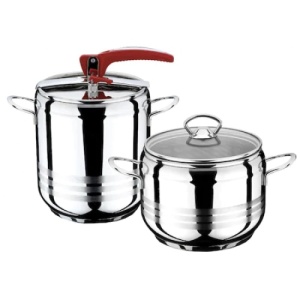 Set de doua oale sub presiune FOXMAG24, cu capac inox si capac yena, capacitate 5L si 7L - Img 1