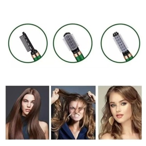 Uscator de par Multifunctional 3000W 3 in 1, Uscare, Indreptare, Ondulare, Perie Rotativa Profesionala - Img 4