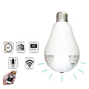 Bec cu camera Spion FOXMAG24® - SpyCam, Wi-Fi, senzor de miscare, unghi 360 grade - Img 4