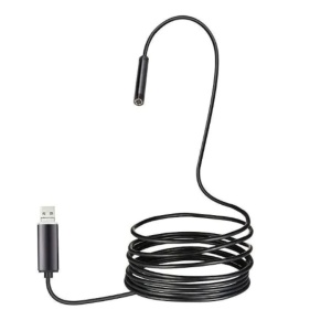Camera endoscopica de inspectie, 2 in 1, pentru Android, PC, Micro USB, Camera HD, cu 6 LED-uri de iluminare, lungime 10M, negru - Img 1