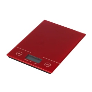 Cantar bucatarie digital, capacitate masurare 3 kg, functie TARA, picioruse antiderapante, rosu - Img 1