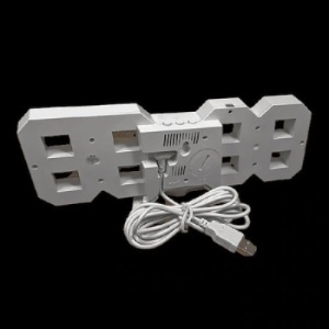 Ceas de Birou FOXMAG24, Digital, Temperatura, Functie de Alarma, Alb - Img 3