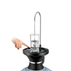 Dispenser automat pentru apa, cu suport pentru pahar, putere 3,8W, incarcare USB, negru - Img 3