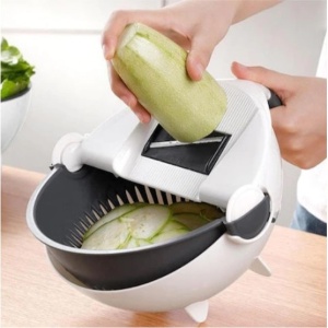 Feliator multifunctional FOXMAG24 cu strecuratoare si decojitor, pentru legume/fructe - Img 4