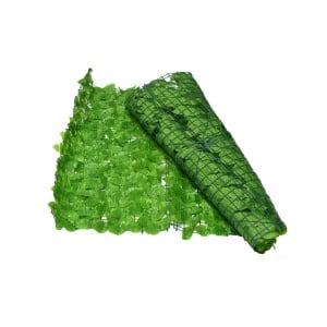 Gard viu decorativ frunze artificiale AT PERFORMANCE®, 3m x 1m lungime, verde deschis - Img 1