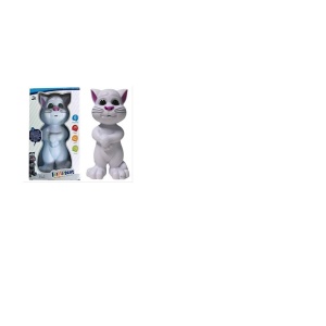 Jucarie interactiva Talking Tom , motanul inteligent , inaltime 25cm , alb LMG - Img 4