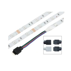 Kit Banda LED 5050 RGB FOXMAG24, Control Telefon prin Bluetooth, Exterior, 2x5m, Functie de Schimbare a Culorilor in Functie de Muzica, Lumina Multicolora, 10metri lungime, Instalare Usoara - Img 4