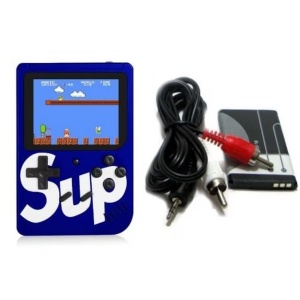 Mini consola portabila retro, 400 de jocuri, Conectare la TV, Display 3 inch, Albastru - Img 4